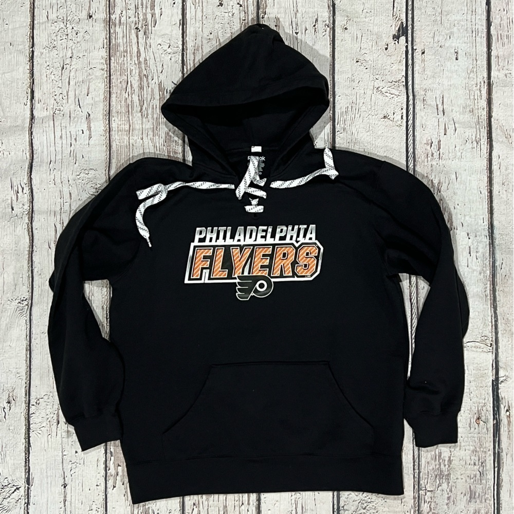 Philadelphia Flyers NHL Hockey Reebok Hoodie Sports Pullover Sweatshirt